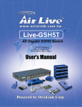 AirLive LIVE-GSH5T User`s manual