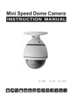 Mini Speed Dome Camera Instruction manual