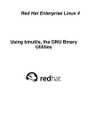 Red Hat Enterprise Linux 4 Using binutils, the GNU Binary Utilities