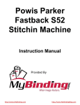 Powis Parker FastBack Model 11 Instruction manual