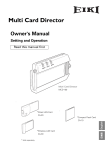 Eiki MCD-100 Owner`s manual