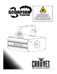 Chauvet Scorpion Storm FXRG Operating instructions