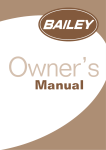 Bailey Discovery 200 Owner`s manual