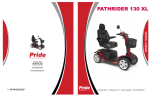 Pride Mobility Pathrider 130 XL Owner`s manual