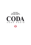 Coda C25 User guide