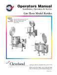 Cleveland SET-10 Operating instructions