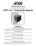 MK Sound MX-90 Operating instructions