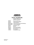 ADTRAN 850 Instruction manual