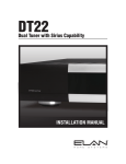 Elan DT22 Installation manual