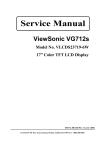 ViewSonic VG712s Service manual