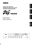 Yamaha DG-1000 Owner`s manual