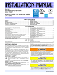 York HL8B Installation manual