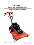 Country Home Products DR SCOUT DR SCOUT FIELD and BRUSH MOWER Operating instructions