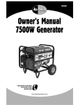 Power Fist 13 HP 389cc OHV Gas Engine Owner`s manual