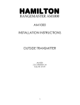 full manual here - Hamilton Rangemaster AM1000