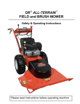 DR FIELD and BRUSH MOWER Operating instructions