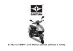 Baotian BT49QT-11 User manual