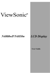ViewSonic N4000WP User guide