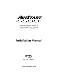Avital 6500 Installation manual