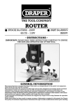 Draper Router Owner`s manual