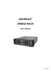 Avermedia XR8032 User`s manual