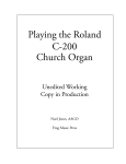 Roland C-200 Owner`s manual