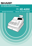 Sharp XE-A202 - Electronic Cash Register Instruction manual