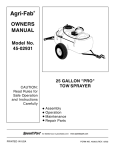 Agri-Fab 45-02931 Owner`s manual