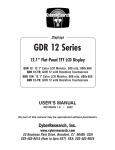 CyberResearch GDR 12 Series User`s manual