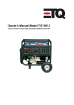 ETQ TG8250 Owner`s manual