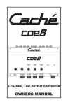 Cach'e coe8 Specifications