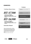 MAX Plus HTS 7300 Instruction manual