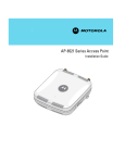 Motorola AP-6521 Series Installation guide