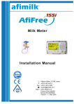Afikim Afi-lite Plus Installation manual