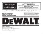 DeWalt DW746X Instruction manual
