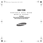 Samsung SGHT239 User manual