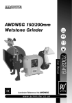 Axminster 150/200mm Wetstone Grinder User manual