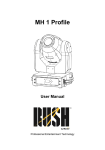 Martin Professional RUSH MH 1 Profile User manual