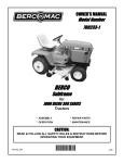 Bercomac 700233-1 Owner`s manual