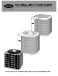 Carrier 38TUA User`s manual