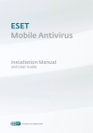 ESET MOBILE ANTIVIRUS - FOR WINDOWS MOBILE Installation manual