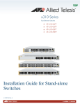 Allied Telesis AT-x310-26FP Installation guide