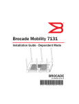 Brocade Communications Systems Mobility 7131 Series Installation guide