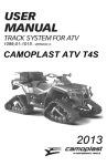 Camoplast TATOU 4S ATV User manual