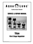 Aqua Lung Titan LX Repair manual