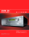 Anthem AVM 2 Operating instructions