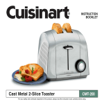 Cuisinart CMT-200 Specifications