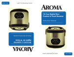 Aroma ARC-930SB Instruction manual