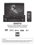 Dual XDVD710 Owner`s manual