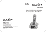 Clarity D722 User guide